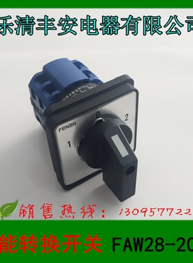 正品 乐清丰安电器 万能转换开关 FAW28-20/2 转换开关