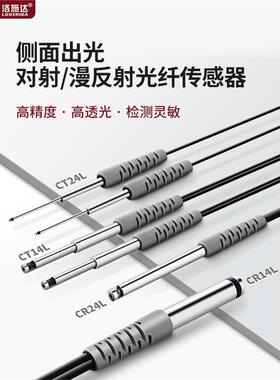光纤传感器放大器侧面发光对射漫反射CR24L FU-31 FU-32 FU-33