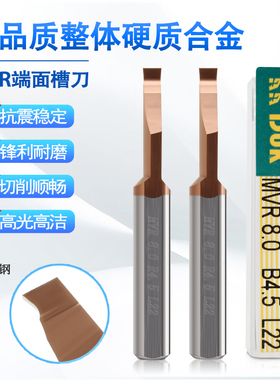 MVR6/8端面槽刀钨钢切槽刀微型合金抗震端面挖槽刀B2.0 B2.5 B3.0