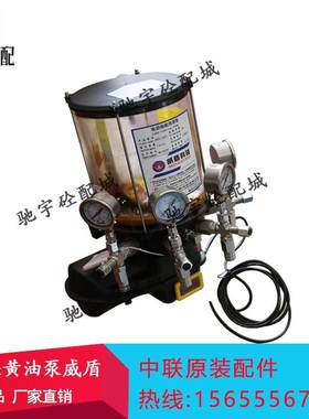 新款中联搅拌站电动黄油泵4XDBM1224C6F搅拌机4出口24V油脂润滑泵