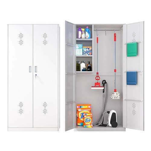 铁钢制拆装储物柜办家公室文件柜yx1用阳台保洁柜具收纳柜皮资料