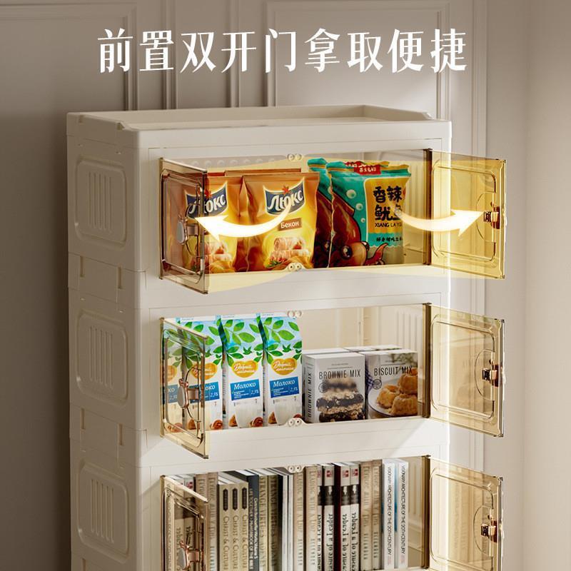 加厚折叠宝双开门收纳柜子置物柜家LVW用物儿童衣柜宝玩具储免安