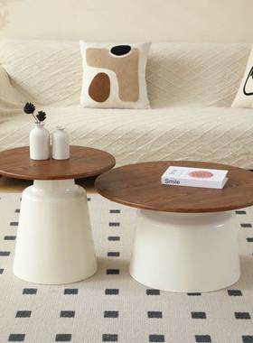 油ILS风北欧公寓茶几客厅尼家小户型简奶约民宿用茶几马提圆形小