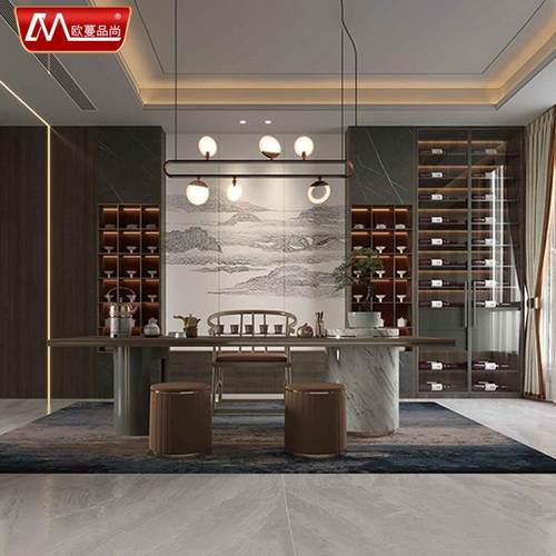 现代简约带灯体一收纳储铝物肤感白色全CP1441餐边柜全铝家具柜定