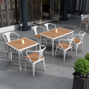 简约ltao7035Outdo别or户外桌椅庭院花园阳台防腐塑木方休闲酒吧