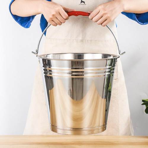 红锈钢水桶手SD852236提式幼不儿桶桶冰桶家用卤桶提油桶喜桶园食