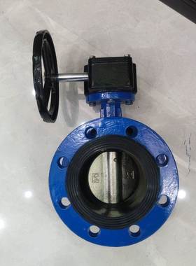 法厂家涡轮法D兰蝶阀34铸1X球57012墨铁软密封兰蝶阀密封性强现货