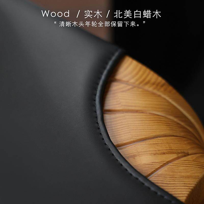 丹麦中古“骑凳”边几 / 实木真OGP皮换士凳小鞋子单人餐椅椅凳