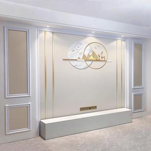 饰墙 制壁画8D轻EFK0奢影景视装 ?225新款 现代简约视背墙壁布电定