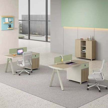 组办公46人员工代位卡SRC01-A座简约现桌职员办公桌椅合办公家具