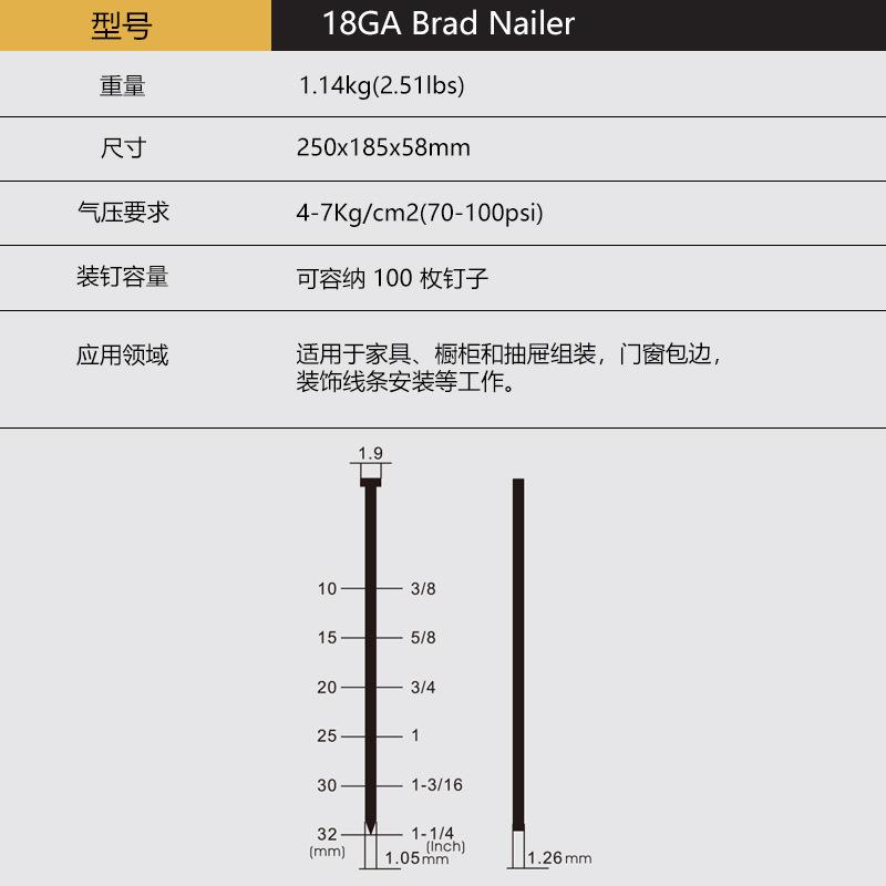 重庆 渝工F32-3气动直钉枪不卡F32-C3钉装修木家工 钢钉射钉枪 厂