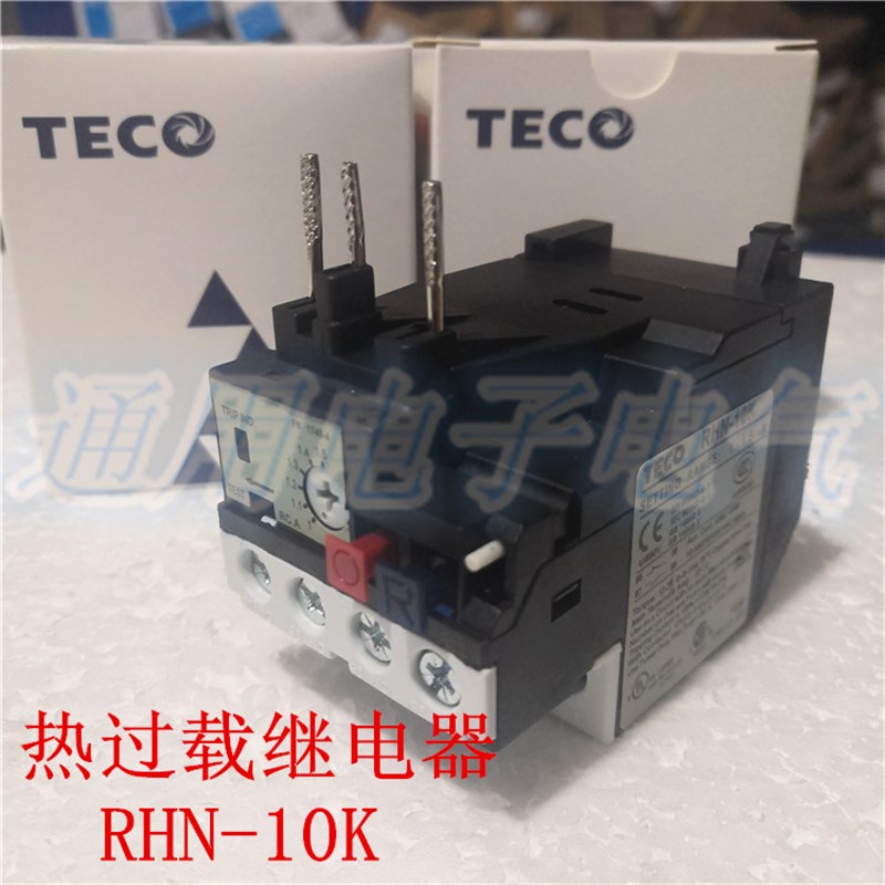 TECO台安 RHN-10K热过载继电器4-6A 2.4-3.6A 5.5-8.5A 8.5-12.5A