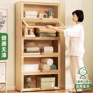 家收柜子层储物柜置物柜多带柜门卧室家用手办展示柜ZFV一件庭起