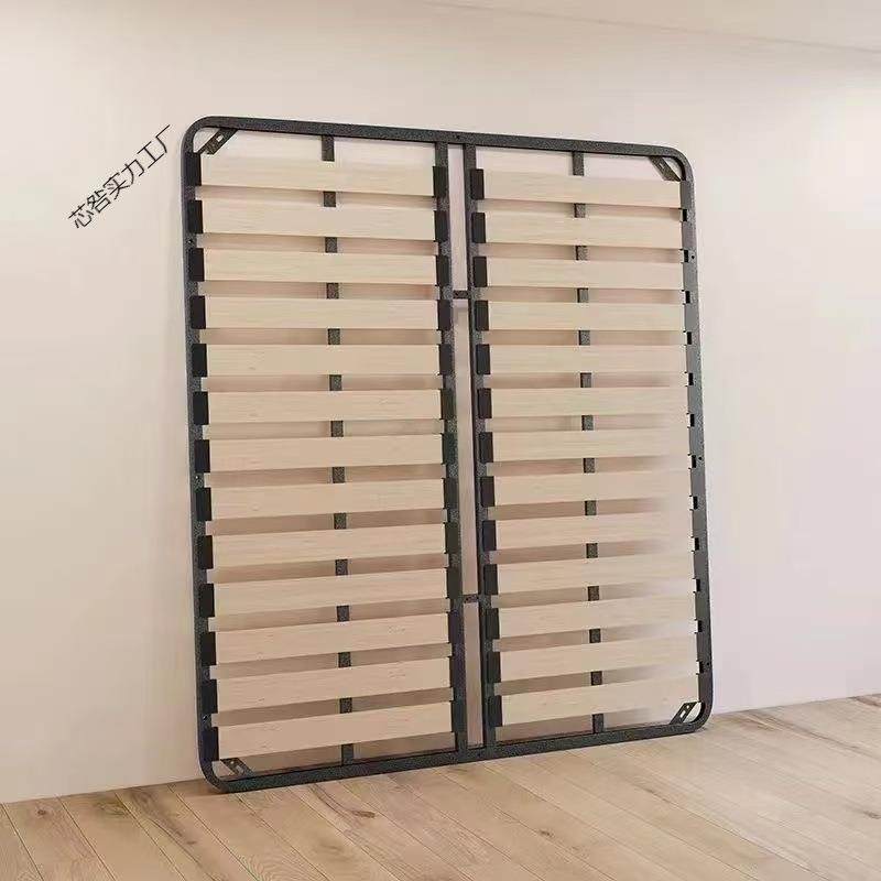 床排骨架架榻榻米加密加厚静叠音床板可实木芯咎实力龙骨架支架钢