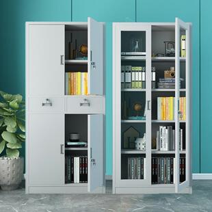 J铁^成都办公文件柜皮柜档案资柜更衣柜五节料柜书柜带钢制LIZ凭