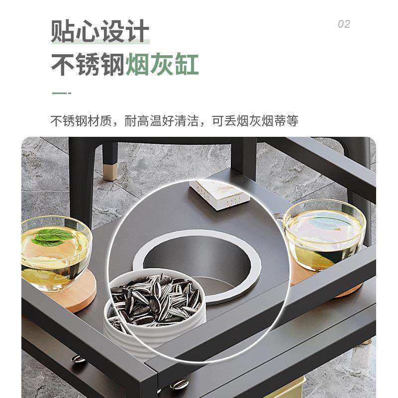 茶茶水架双层麻将桌小边几茶楼置将物架棋牌dfs4526室打麻牌茶几