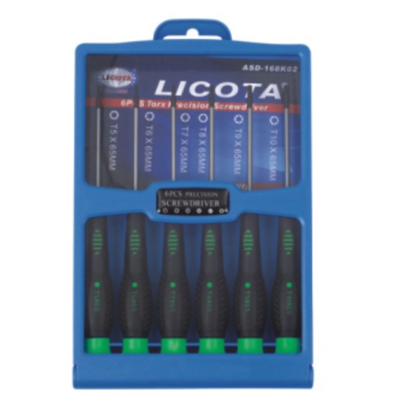 美国 LICOTA 力可达 ASD-168K02 6件套微型花字螺丝批组套