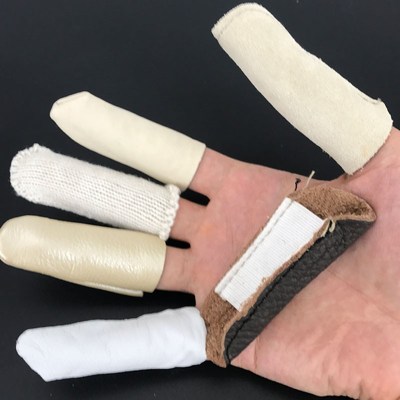 手指套加厚防护耐磨防磨隔热防烫保护手指头抛光打磨专用手套防痛