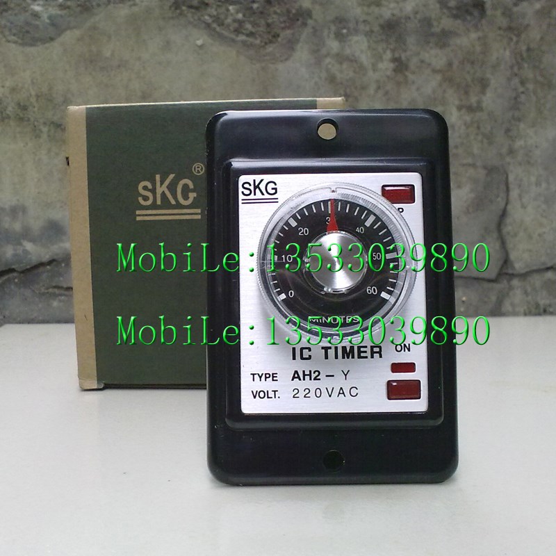 实物拍摄 原装正品台湾SKG 时间继电器 AH2-Y  220VAC  60Min