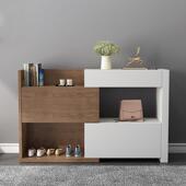 门鞋 约柜家用简现代欧玄关门厅柜北FDG多功能进口门储物柜伸缩