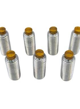 细牙气缸缓冲螺栓聚氨酯胶头机米M6*1限位M8*1M10*1M12*1阻挡