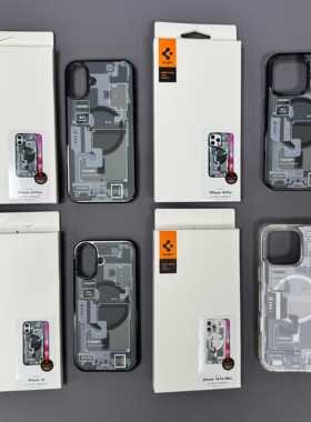 Spigen新款适用iphone16promax科技感电路图手机壳苹果15pmMagSafe磁吸防摔三星galaxyS25/24Ultra高级保护套