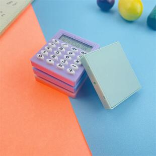 小四方计算器马卡龙色学生文具算数袖珍8位静音考试小计算器