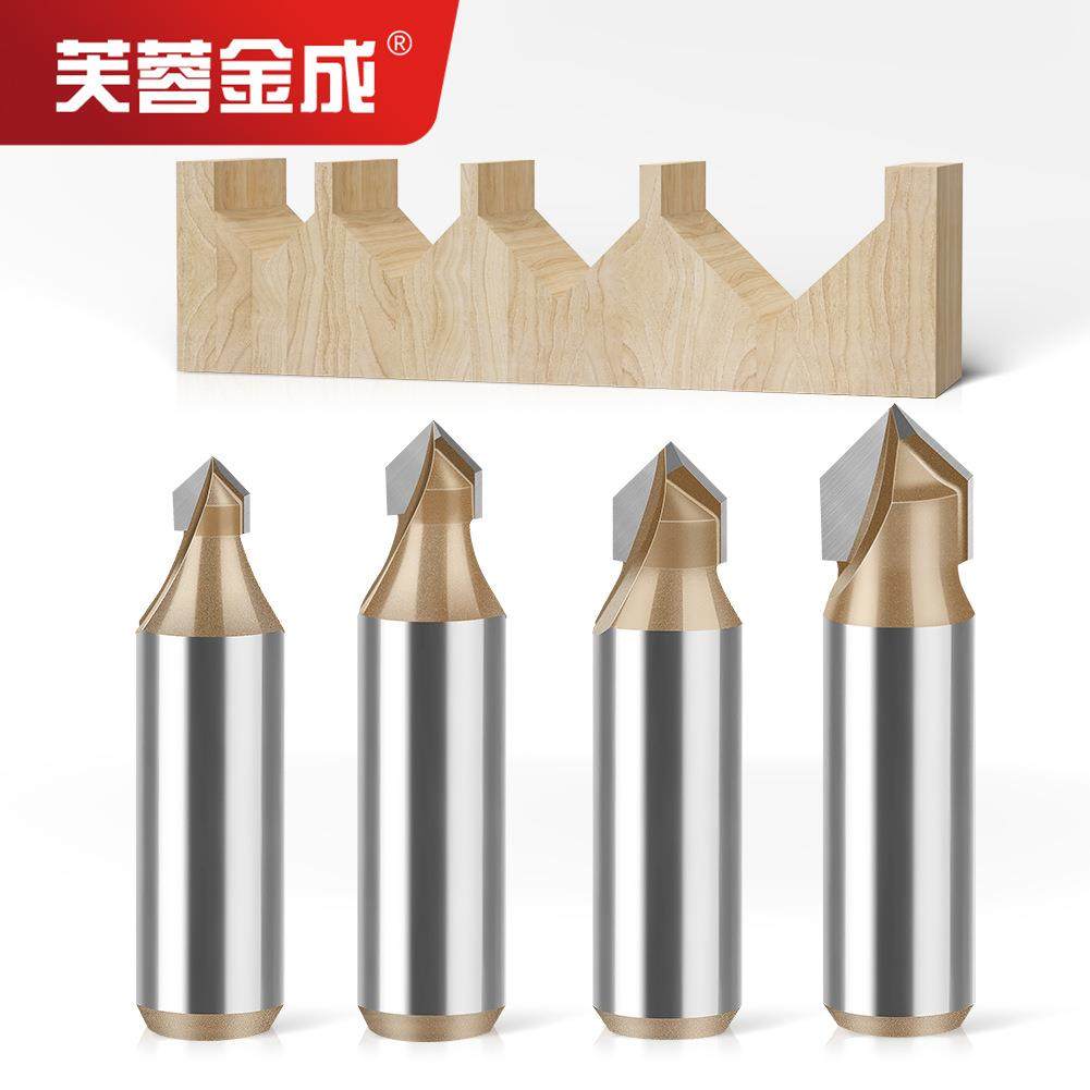 专业级90度V型刀1/2柄木工铣刀修边机铝塑板开槽集成墙面折边刀头,五金/工具,圆柱铣刀,淘宝优惠券,粉丝福利购,淘宝优惠卷