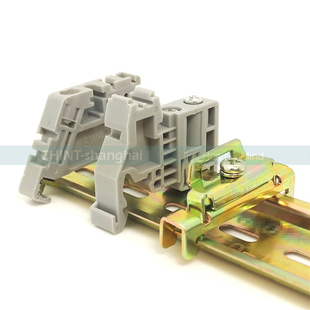 卡35m C45铁导轨固定件SAK通用终端塑料堵头 35接线端子排挡板