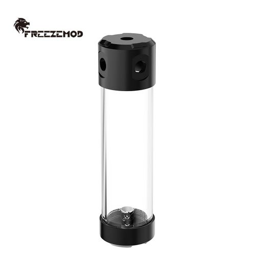 FREEZEMOD电脑水冷2020款YSX-PMA透明圆柱侧出水箱四孔内置消泡器
