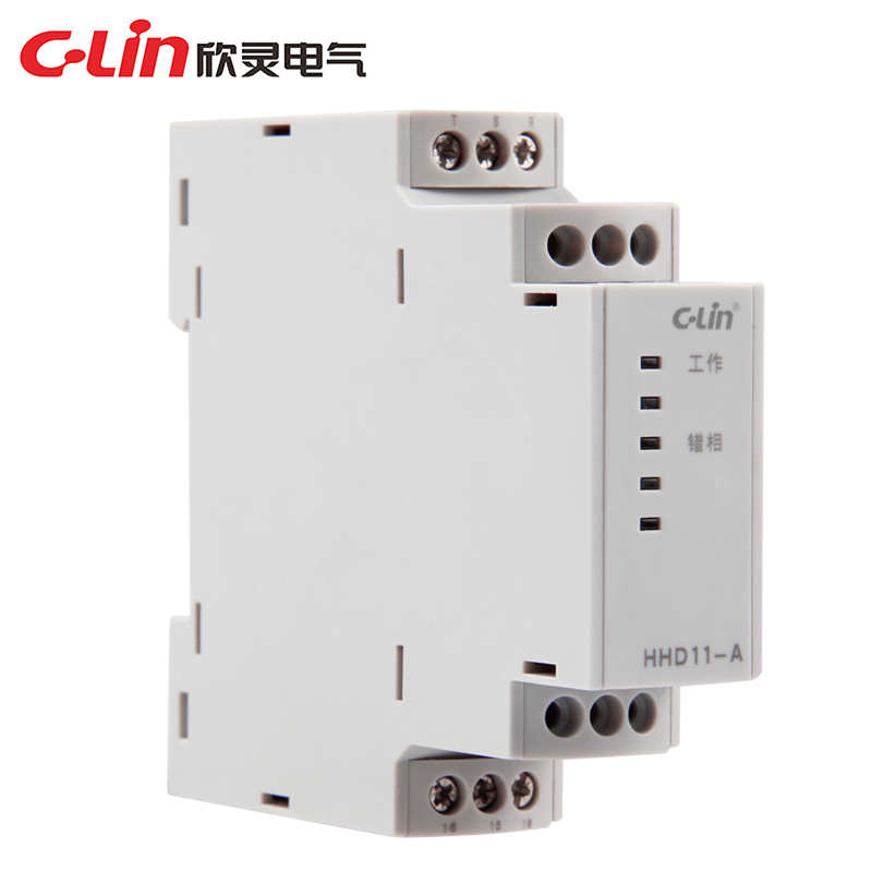 C-Lin欣灵 相序保护继电器 HHD11-A AC380V 相序保护器