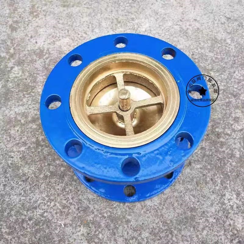 法兰消声止回阀HC41X-16球墨铸铁逆止阀单向阀 立式球形止回阀 40