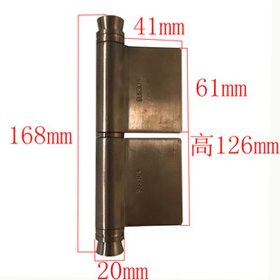 5寸不锈钢加厚大门皇冠头玫瑰金无孔烧焊重型旗行脱卸合页门铰链