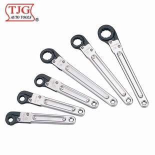 开口型单梅花棘轮扳手 开口棘轮梅花扳手 台湾TJG S2240