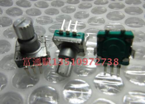 日本ALPS进口编码器编码开关360度转EC11-30点15脉冲11花轴带开关