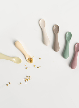 韩国进口modui宝宝辅食勺新生硅胶勺子儿童餐具婴幼儿喝水吃饭勺