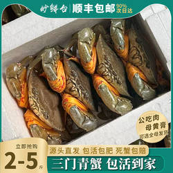 三门青蟹鲜活特大全母红膏海蟹黄油海鲜水产红鲟蝤蠓肉蟹公母礼盒