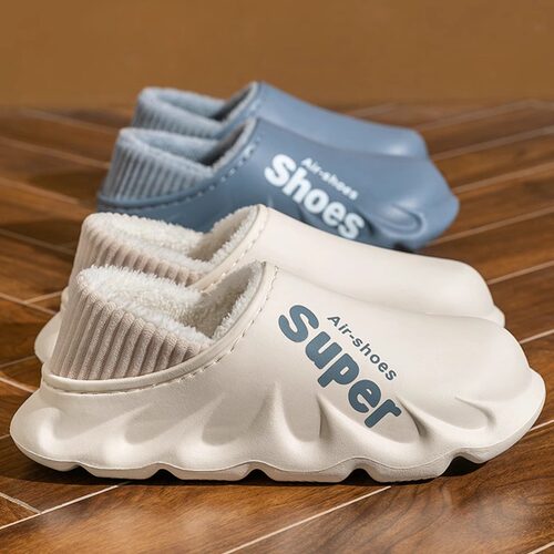 棉鞋男冬季2024新款保暖加绒防水情侣包跟室内居家可外穿棉鞋女