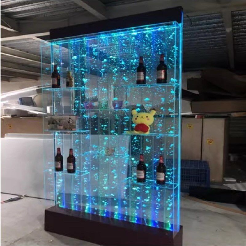 智能水幕墙流水屏风隔断墙办公室进门入户装饰背景客厅玄关隔断帘
