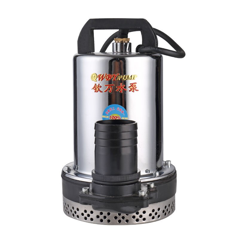 上海钦万小型高扬程直流潜水泵12v24伏电瓶48v60v72v电动车抽水机