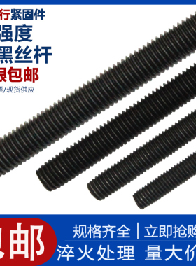 高强度丝杆全牙通丝螺杆8.8/10.9/12.9级全螺纹牙条吊顶M8M10M12