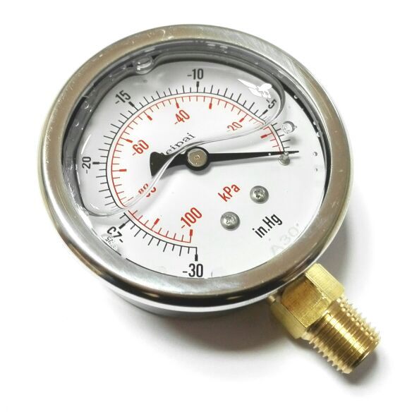 leipai 真空耐振表 负压防震表 ZG1/4 -100kpa-0 -30inhg-0 yn-61