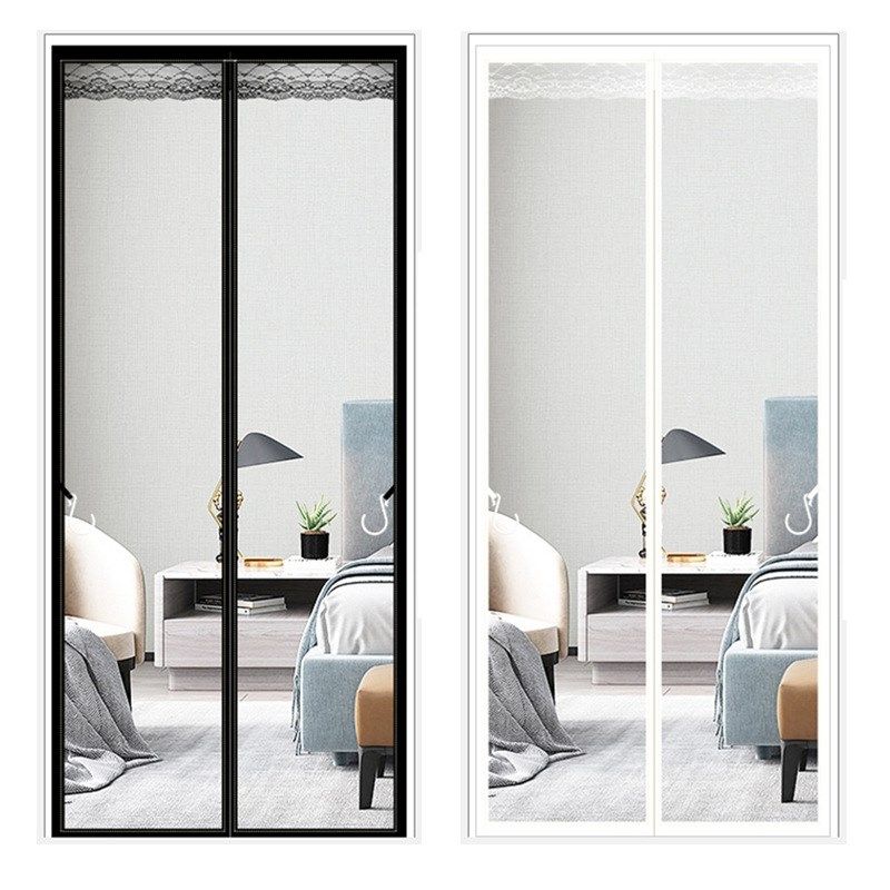 加密磁块金刚网纯色防蚊门帘磁性魔术贴夏季纱门纱窗自吸免打孔