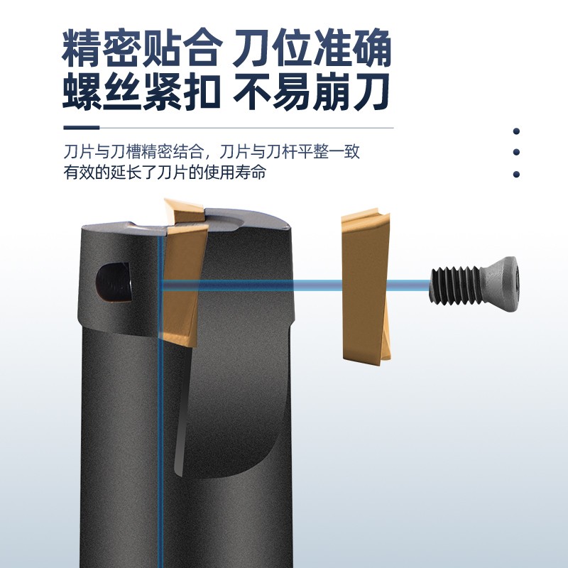 BAP400R C25/28/32/40R0.8铣刀杆抗震加硬AP1604直角方肩刀杆CNC