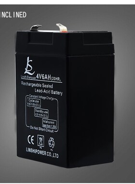 GS460 4V6AH 杰力衡器 电子秤电瓶蓄电池 手电筒探照灯大容量电池
