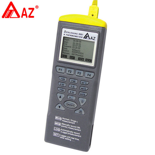 台湾衡欣记忆式高温温度计AZ9681热电偶K型温度记录器-200~1370