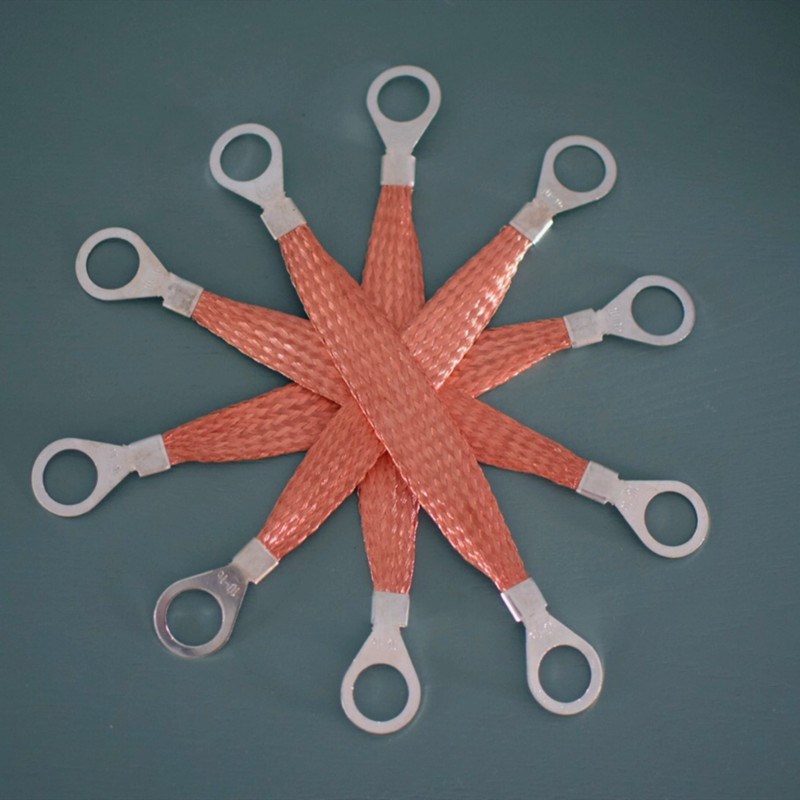 桥架接地连接线10 16 25 50平方跨接线 门窗幕墙防雷铜导线接地线