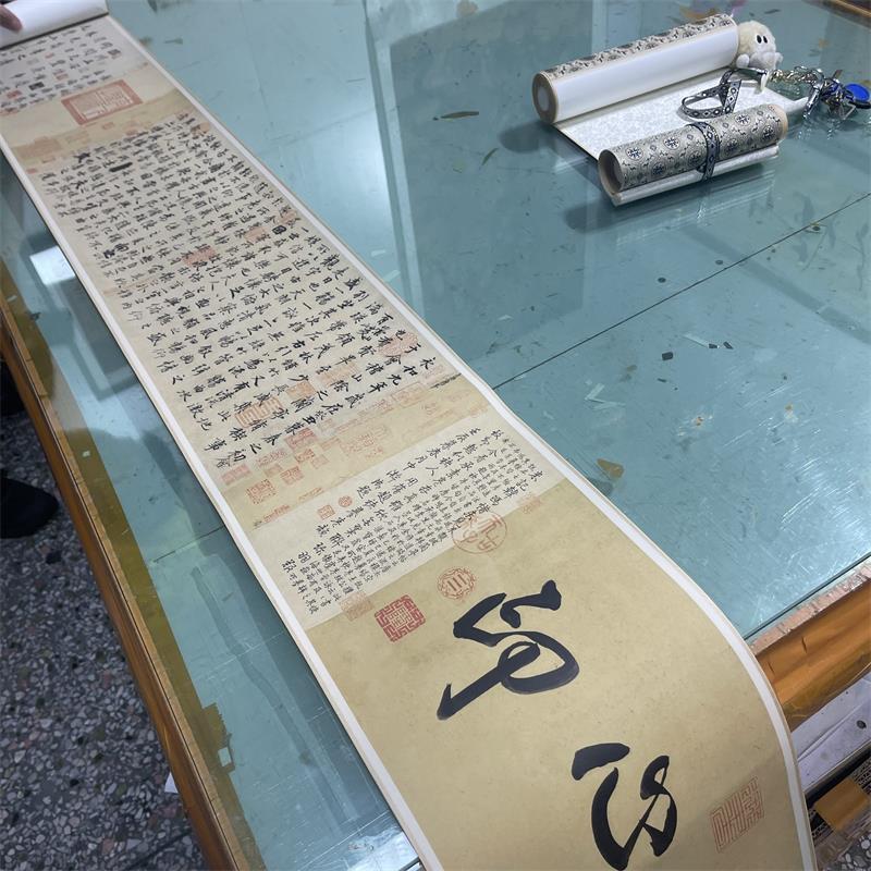 1:1冯承素神龙本王羲之兰亭序行书十大名帖古代书法覆制品装饰画