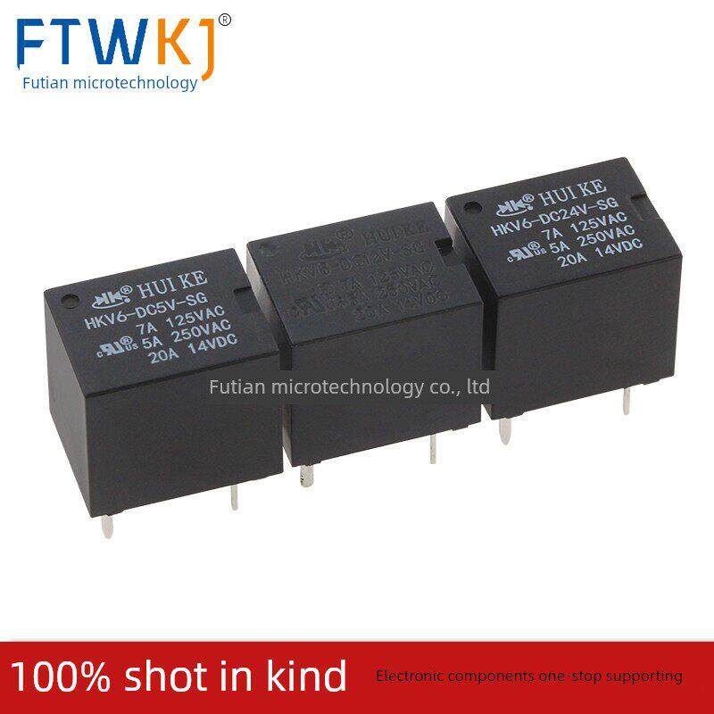 原装汇科继电器 HKV6-DC5/12/24V-SG 5脚20A 同步SRA CMA51H-S-C