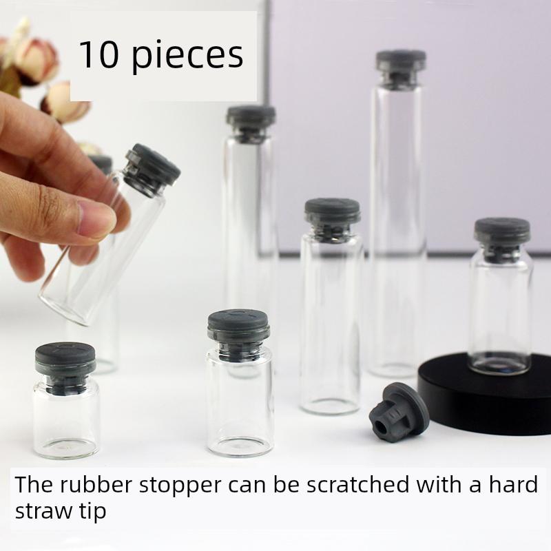 包邮10祇温度计热胀冷缩物流科学小实验橡胶塞玻璃瓶收集沙土容器